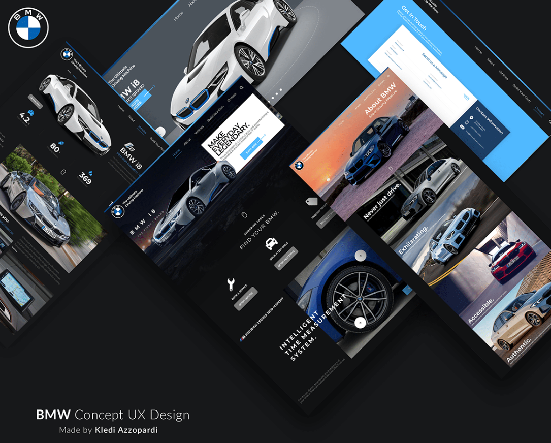 BMW Concept — automotive UX/UI